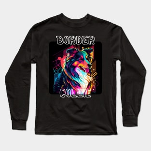 Graffiti Style - Cool Border Collie 5 Long Sleeve T-Shirt